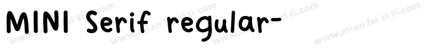 MINI Serif regular字体转换